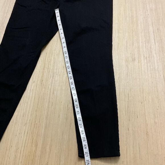 Old Navy Size 16 Mid Rise Super Skinny Black Stretch Denim Jeans - Picture 2 of 6